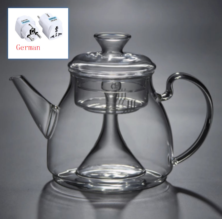 Large Capacity Glass Steam Teapot for Home Brewing - 1.5L