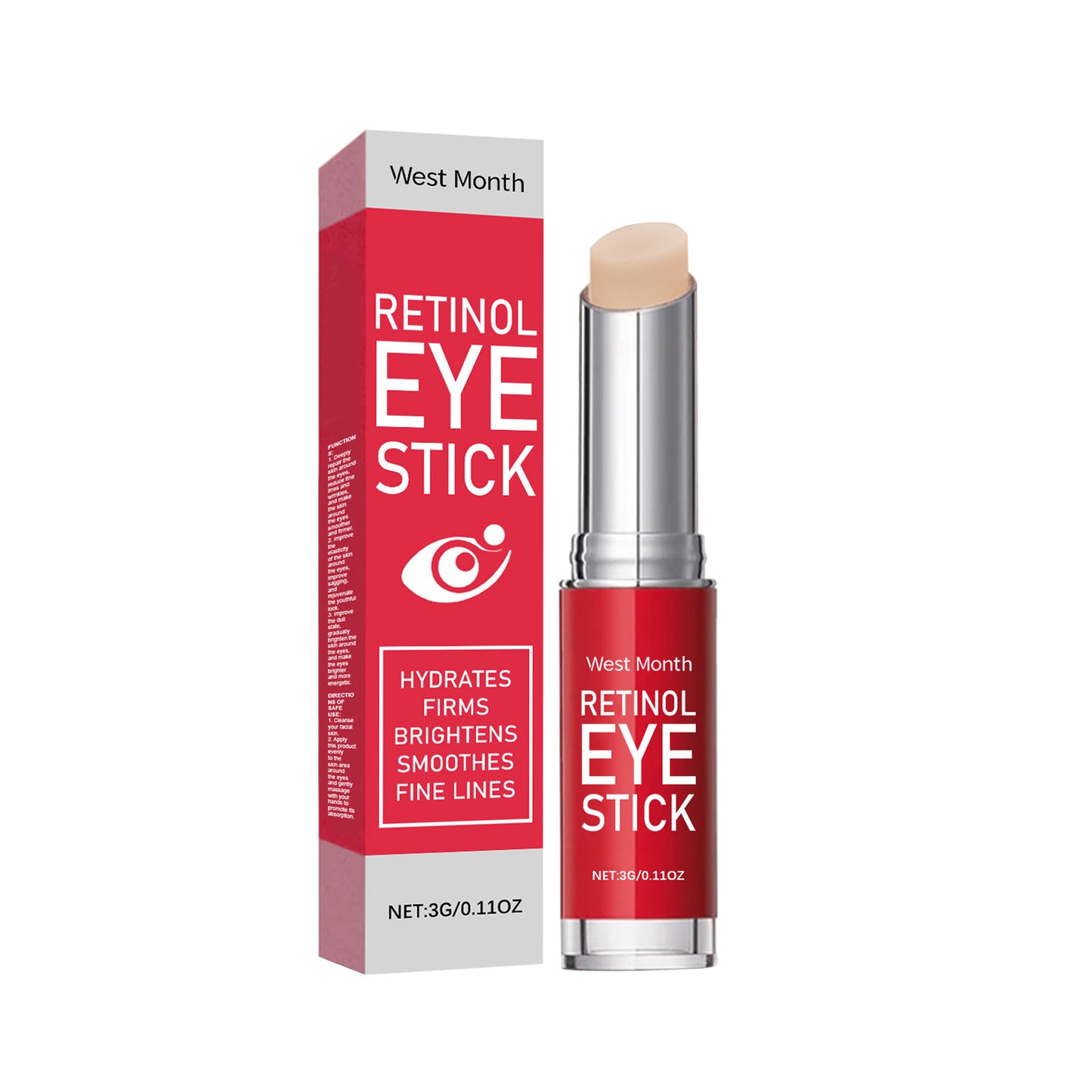 Retinol Eye Cream Stick - Anti-Aging Moisturizer for Fine Lines & Firming