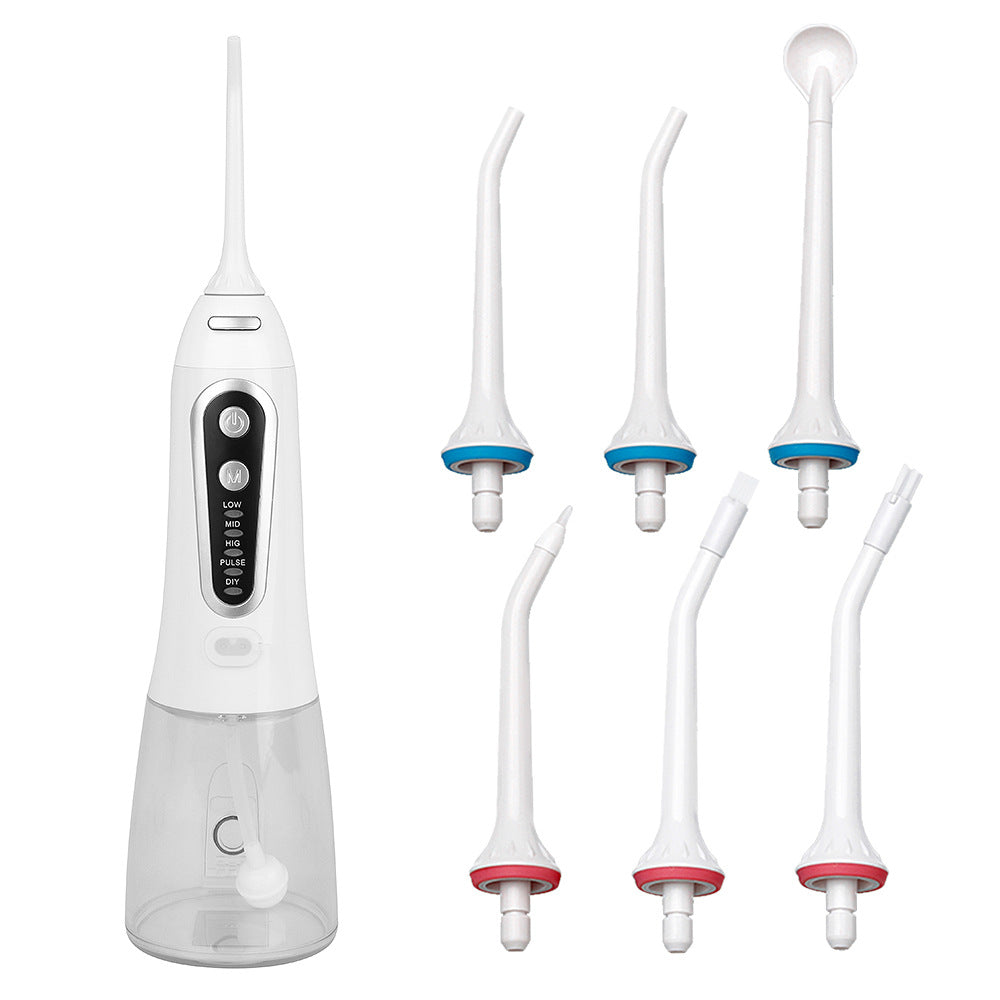 Portable Water Flosser with 5 Modes, Rechargeable Oral Irrigator, IP8 Waterproof