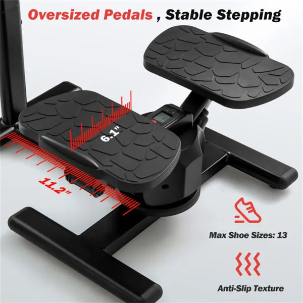Multi-Functional Exercise Stepper - Step & Twist Design, 300lbs Capacity