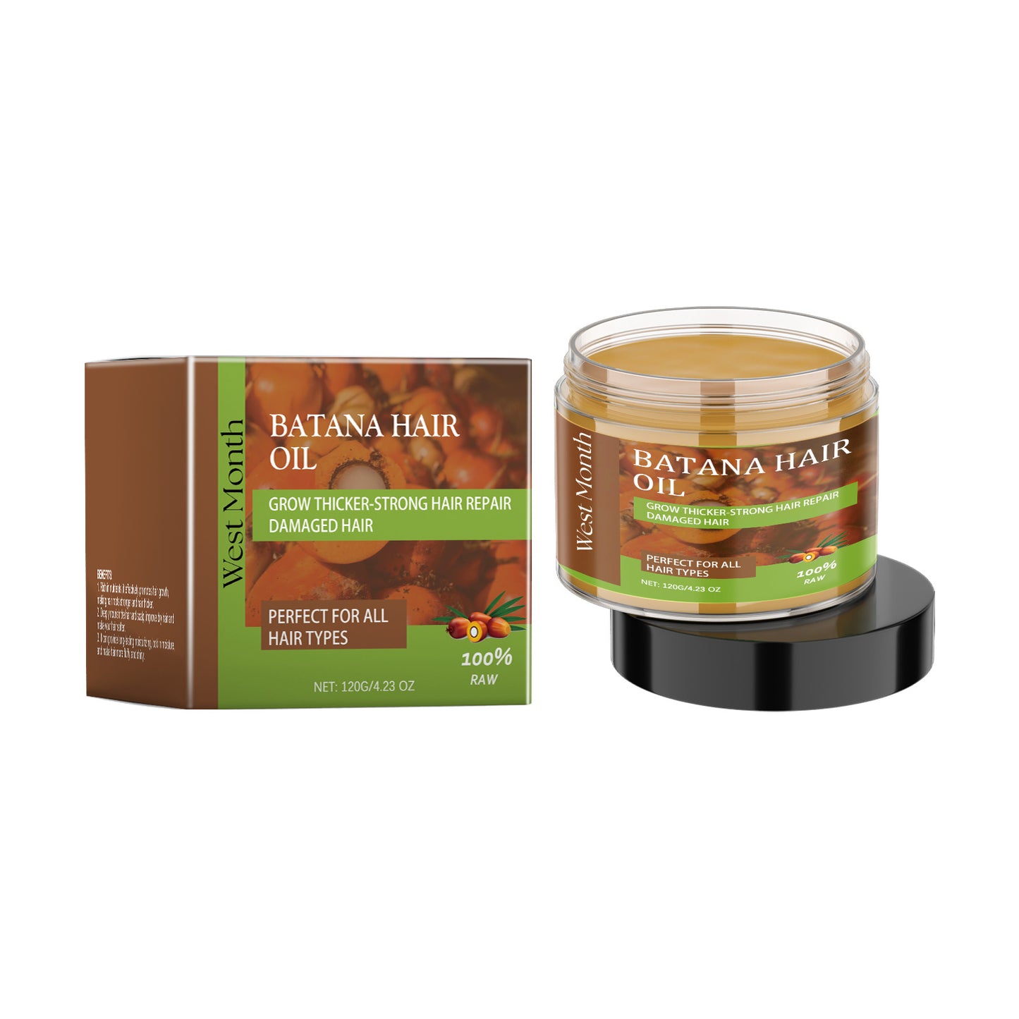 Batana Hair Care Oil with Keratin for Damaged Hair Repair