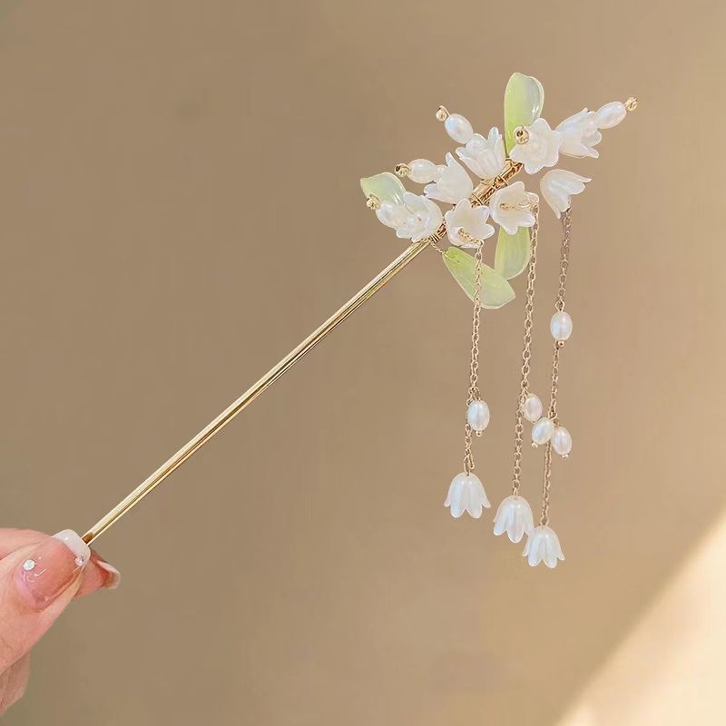 Vintage Floral Tassel Hairpin Set - Elegant Versatile Hair Accessories