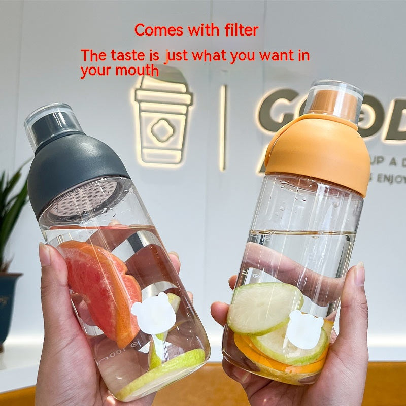 Portable Transparent Scented Tea Cup 450ml - Multiple Colors