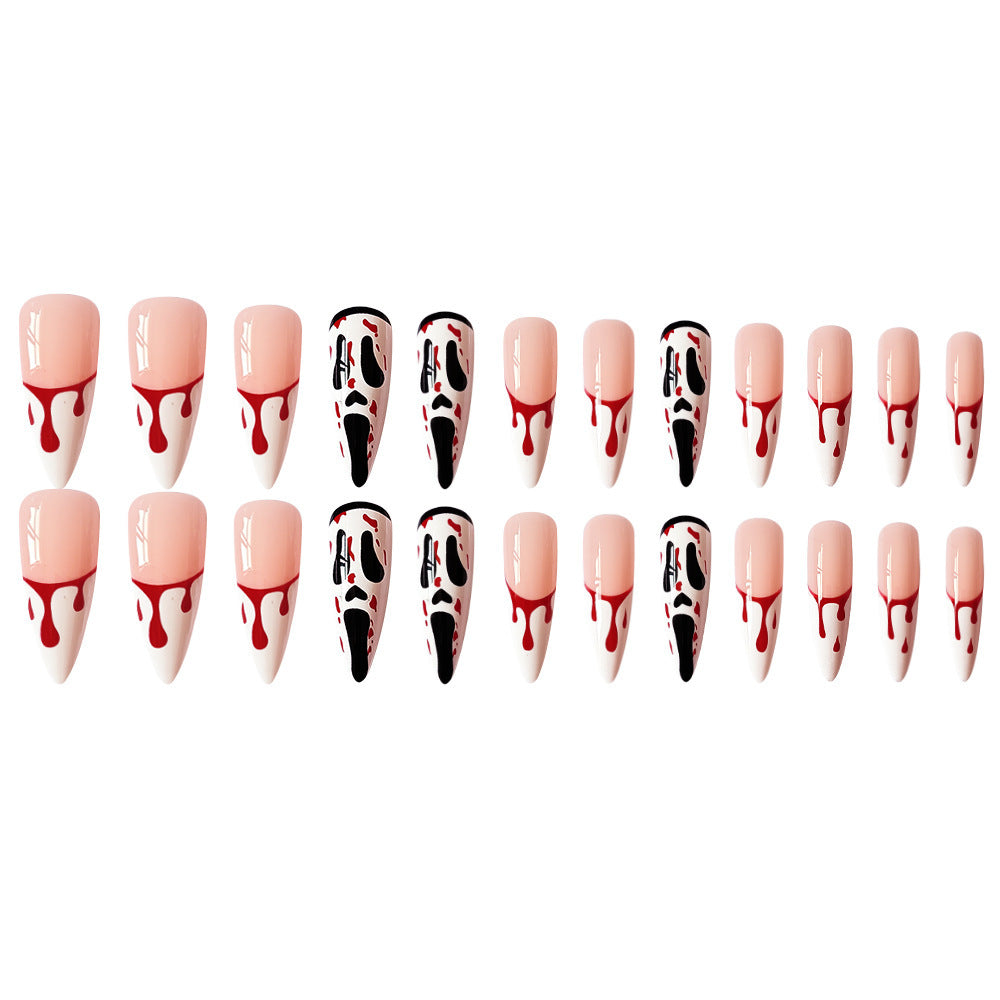 Nail Art Kit with Glue and Color Variants - 24 Nail Polish Tablets & Accessories