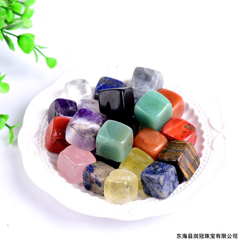 Natural Crystal Aromatherapy Diffuser Stones - Decorative Cube