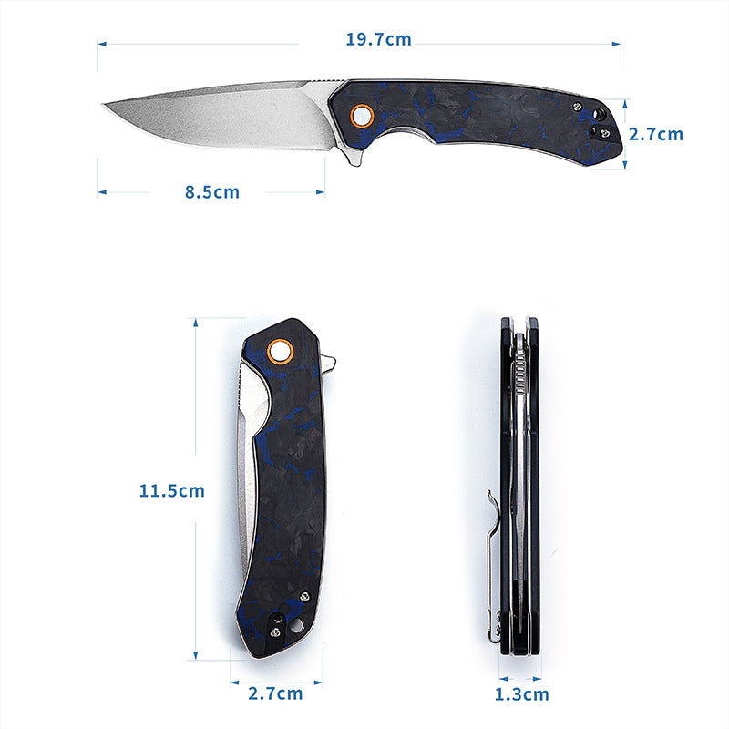 Folding Knife with High Hardness Blade and Handle Options - Kitchen Utility Tool