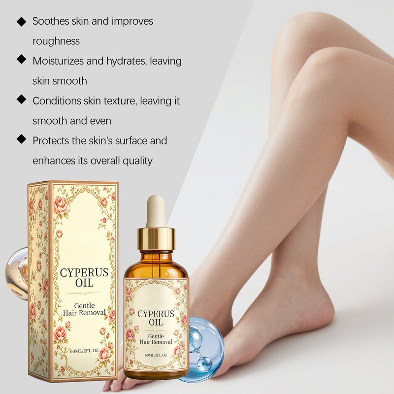 Cyperus Oil for Hair Removal 60ML - Natural Skin Care & Hair Treatment