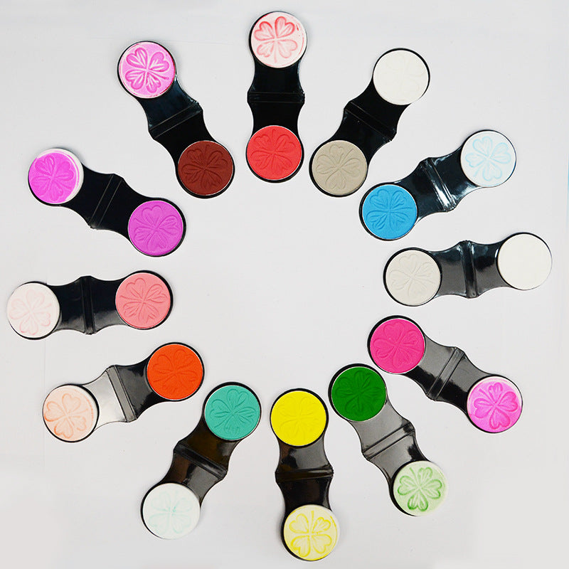 12-Color Hair Highlight Clip Set for Quick Spot Coloring - Matte Finish