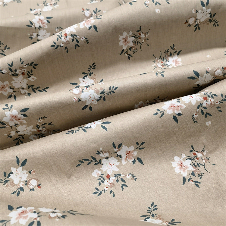 Large Cotton Peony Rose Fabric for Bedding and Home Decor - Multiple Styles