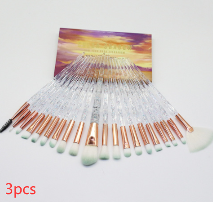 Colorful Makeup Brush Set with 20 Brushes | Cosmetic Tools for Face & Eyes