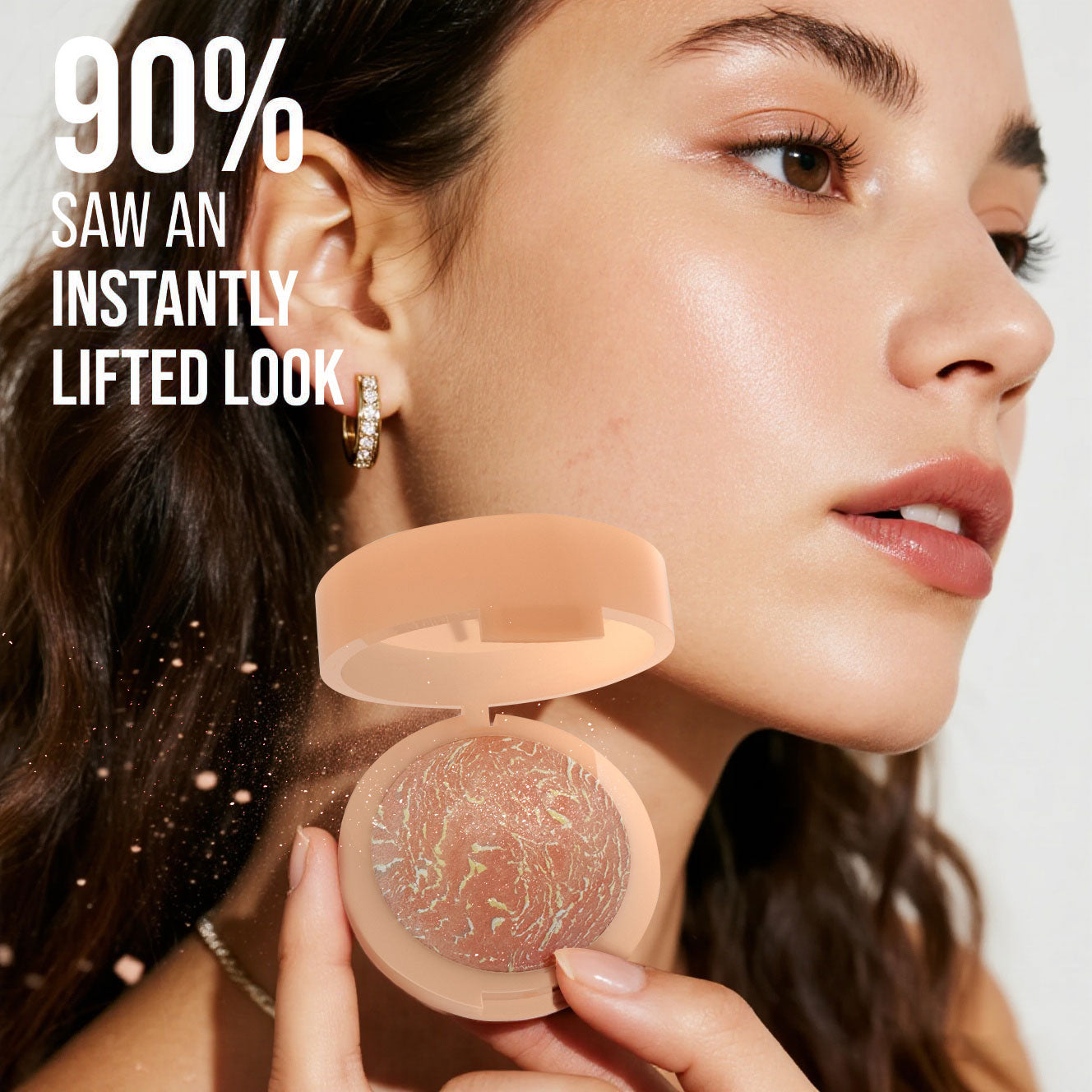 Matte Setting Powder Compact - Oil Control & Brightening Face Makeup