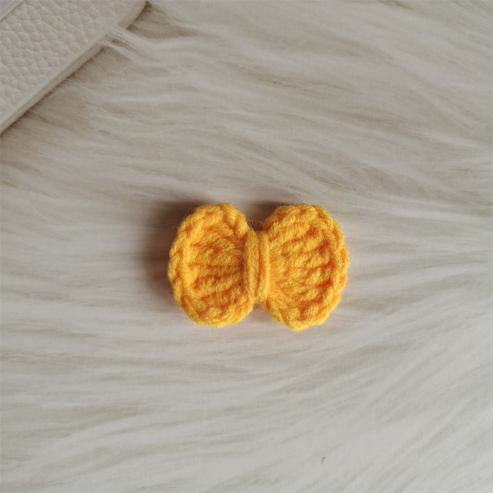 Wool Hair Bow Hairpin Handmade Hair Accessory for Women and Kids