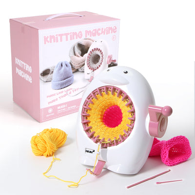 Kids Penguin Knitting Machine with Calculator for Children’s Crafting
