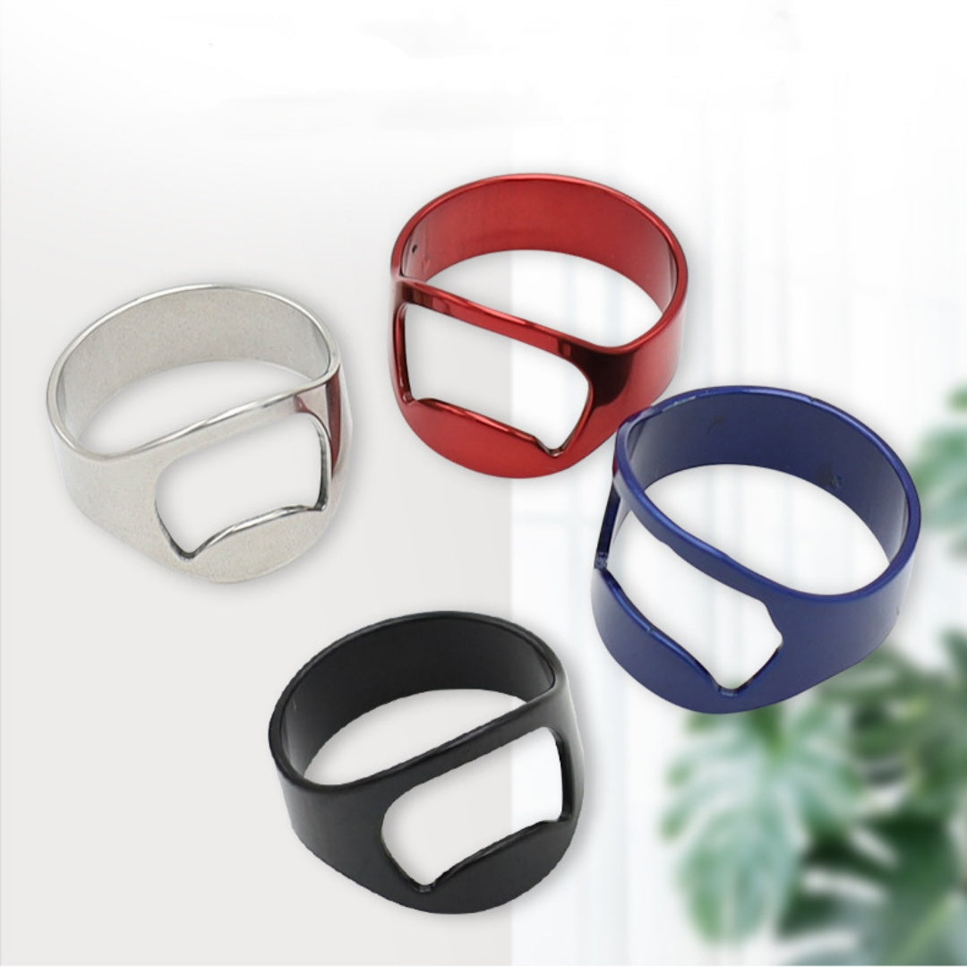 Stainless Steel Ring Bottle Opener for Beer and Corkscrew Bar Tool