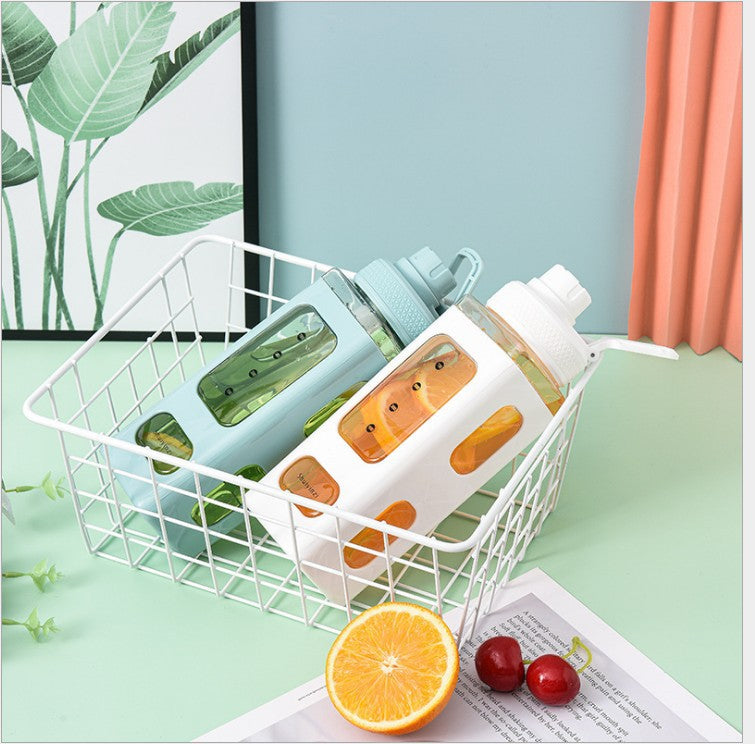 Reusable Water Bottle with Leak-Proof Seal - 601-700ml Portable Drink Cup
