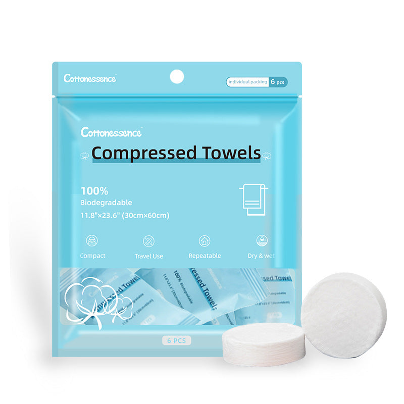 Disposable Compression Towels - Travel, Home & Spa Use, Multiple Colors