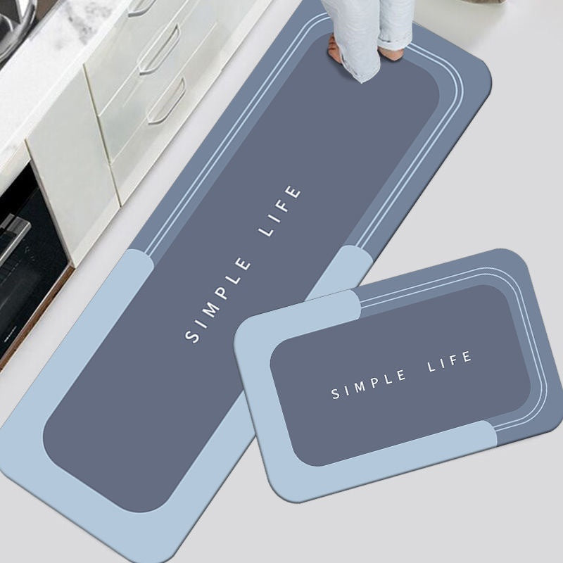 Nordic Style Water-Absorbing Diatom Floor Mat for Kitchen and Home