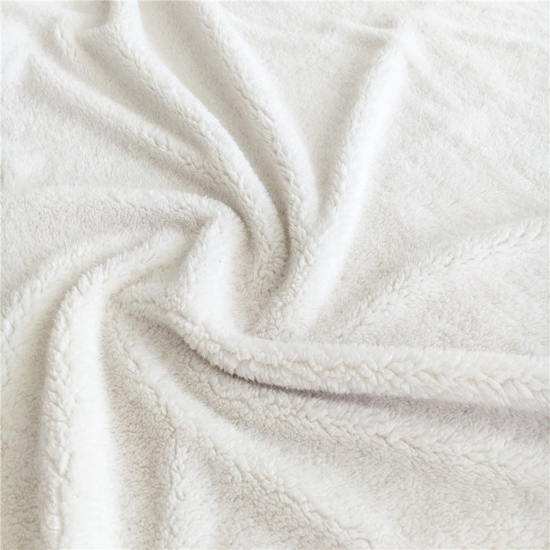 Double-Layer Geometric Pattern Airable Cover Square Blanket - All Sizes & Styles