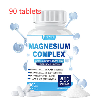 Magnesium Complex Supplement - Glycinate, Citrate & Malate Capsules