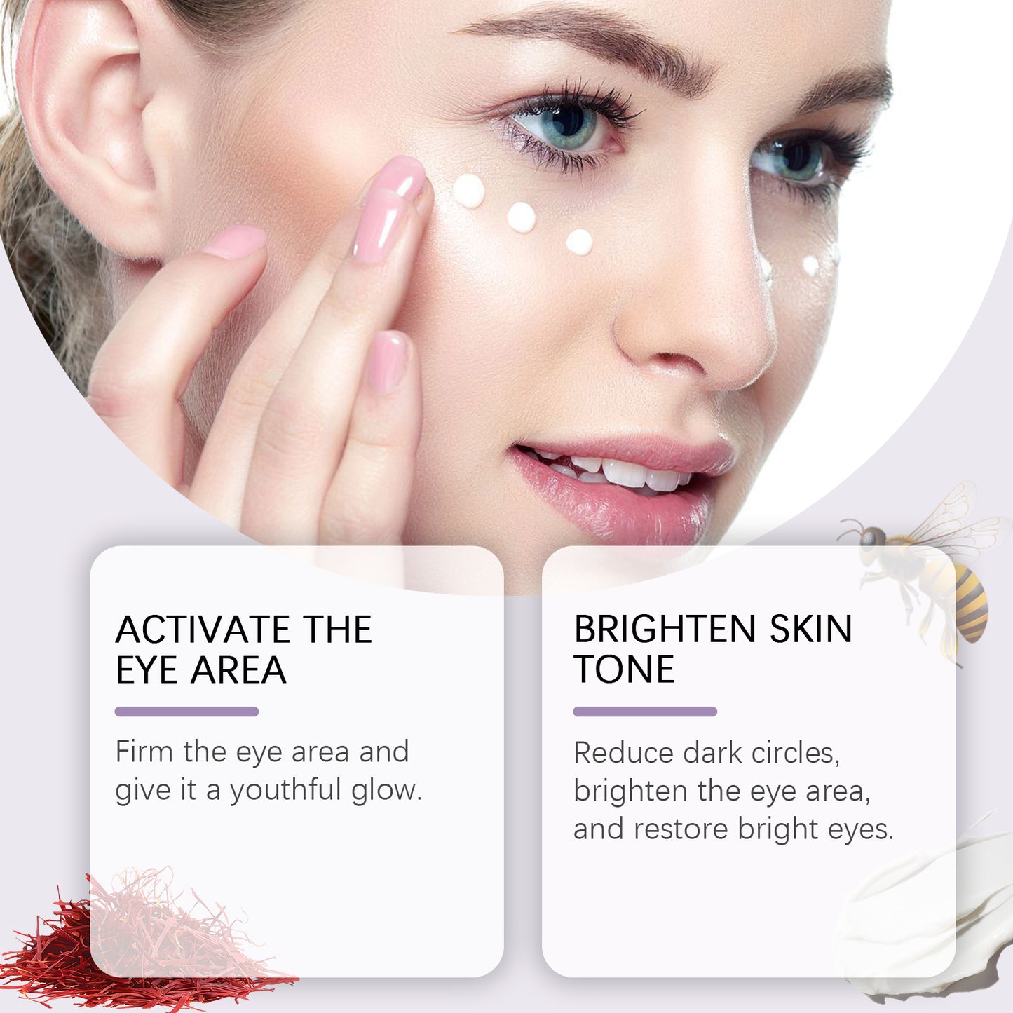 Anti-Wrinkle Eye Repair Cream - Moisturizing Dark Circle Treatment