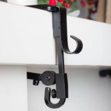 Christmas Metal Hanging Socks Hook Fireplace Mantel Decor Set