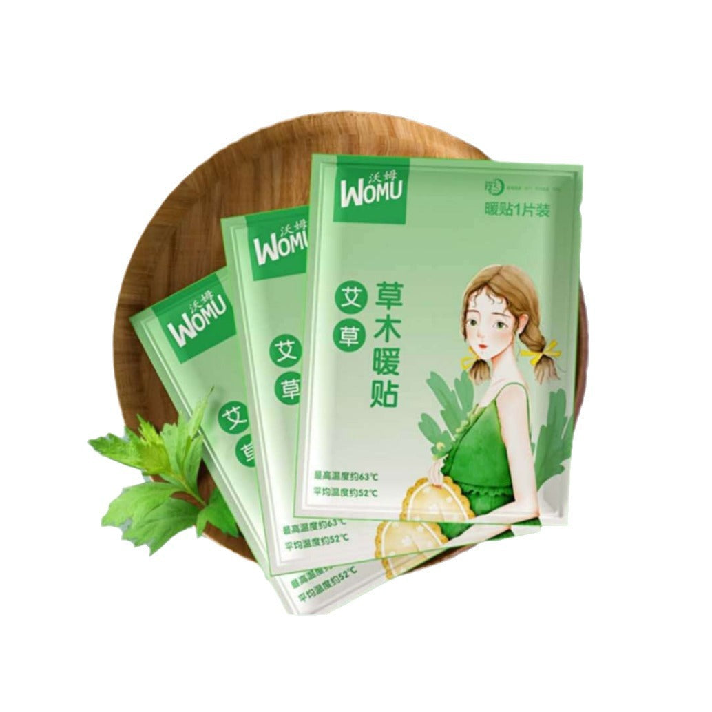 Self-Heating Uterus Warming Plaster for Menstrual Relief - Ginger, Wormwood, Motherwort, Sea Salt Options