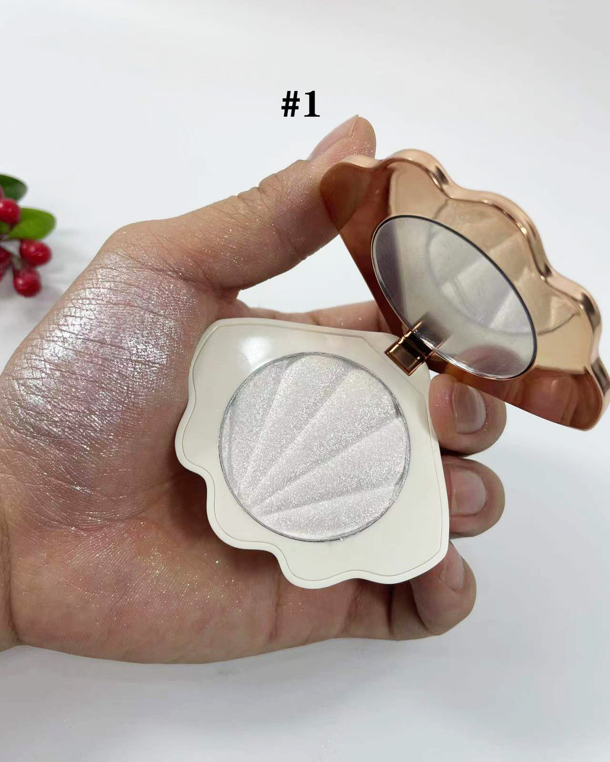 Shell-Shaped Monochrome Highlight & Contour Makeup Palette - Multiple Colors