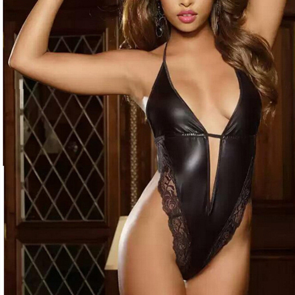 Women’s Solid Color Sleeveless Bodysuit Corset Jumpsuit