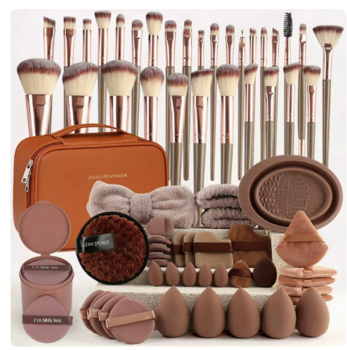 Beauty Tool Set 40 Pieces Makeup & Face Wash Full Collection