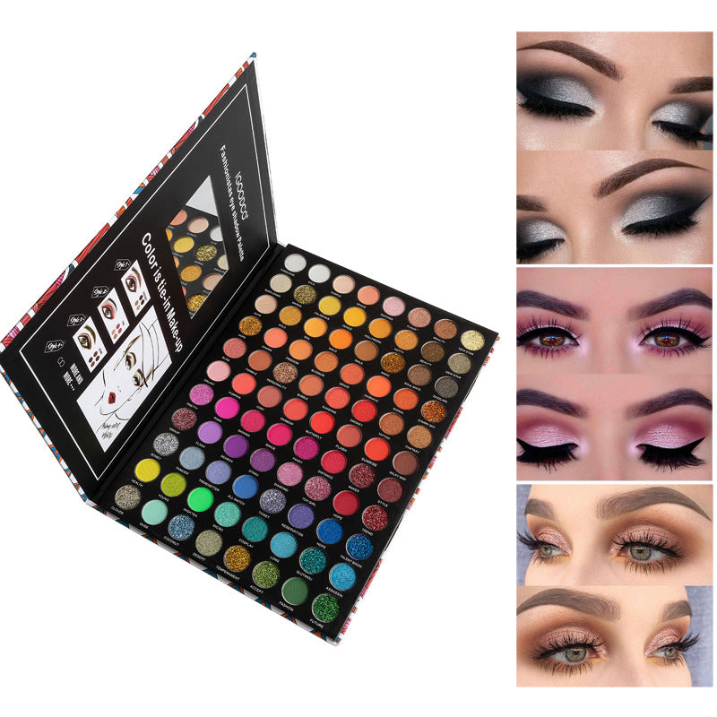 88 Colors Eye Shadow Palette - Pearlescent Matte & Shimmer Makeup Set