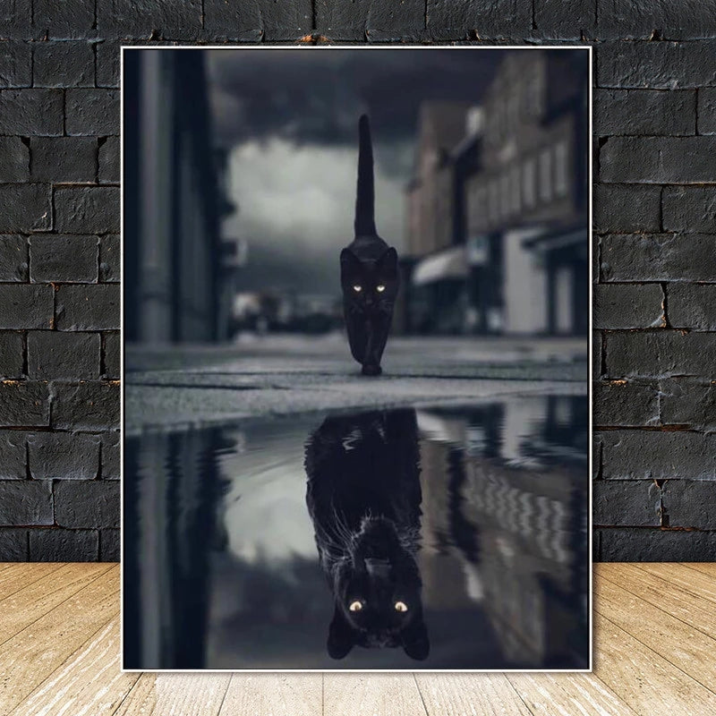 Frameless Wall Canvas Painting Posters for Home Decor - Landscape Paris Black & White