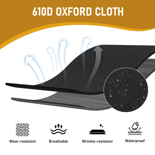 Portable Folding Camping Cot with Carrying Bag - Army Black