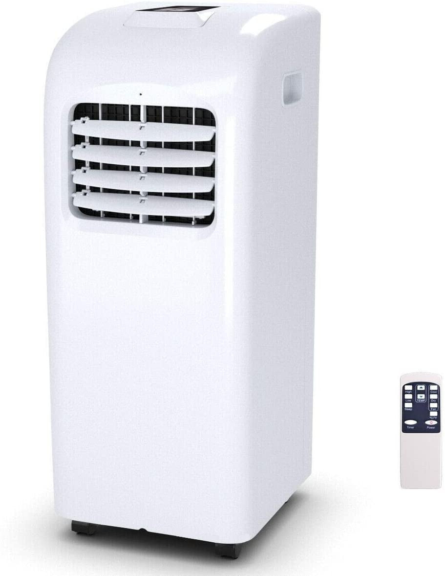 8000 BTU Portable Air Conditioner with Dehumidifier & Remote