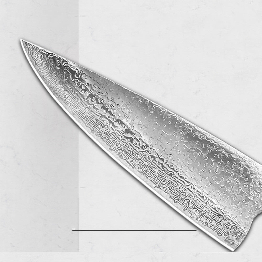 Damascus Steel Chef's Knife - 21 Inch Kitchen Slicing Knife with VG10 Steel