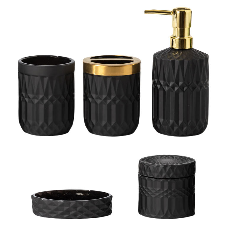 Luxury Glass Dispenser Set for Bathroom Lotion & Hand Soap