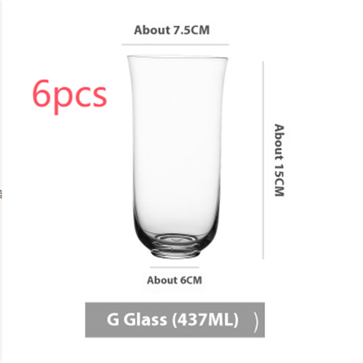Simple Ins Style Handmade Crystal Glass Goblet - Multiple Variants