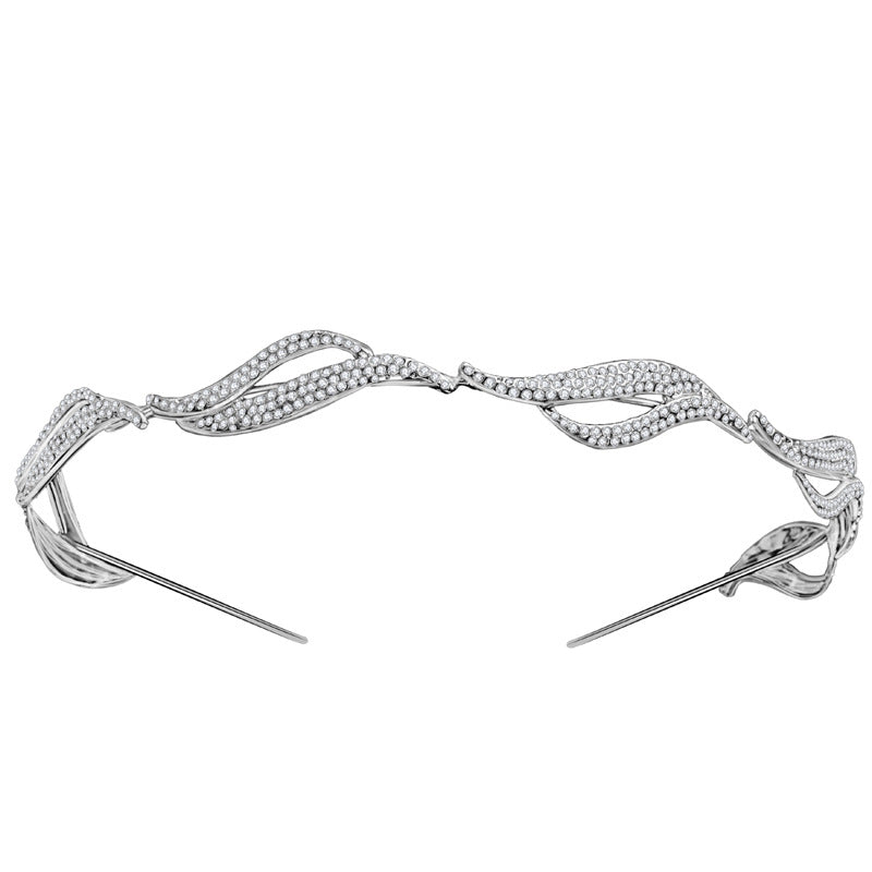 Rhinestone Crown Headband - Princess Style