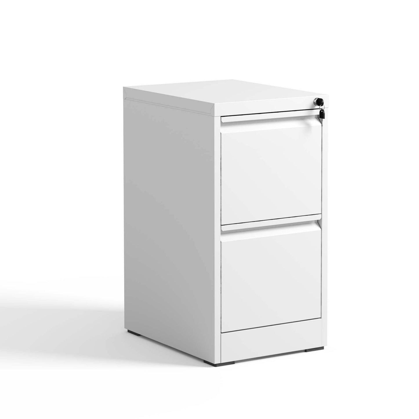 2 Drawer Metal Vertical File Cabinet With Lock Office Home Steel For