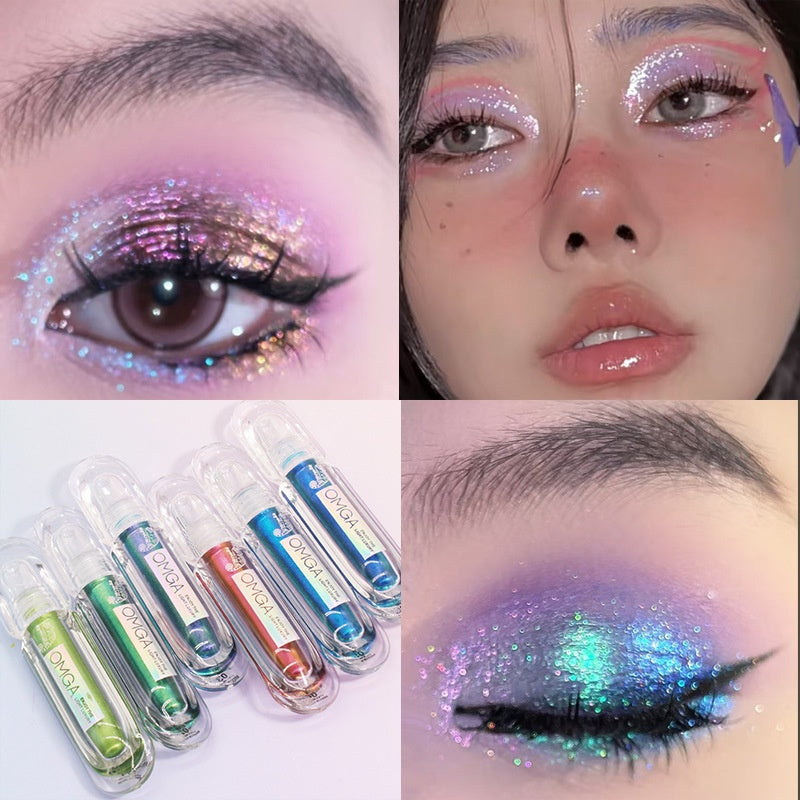Liquid Glitter Eye Shadow Palette Multicolor Shine 3g - Pearlescent Finish