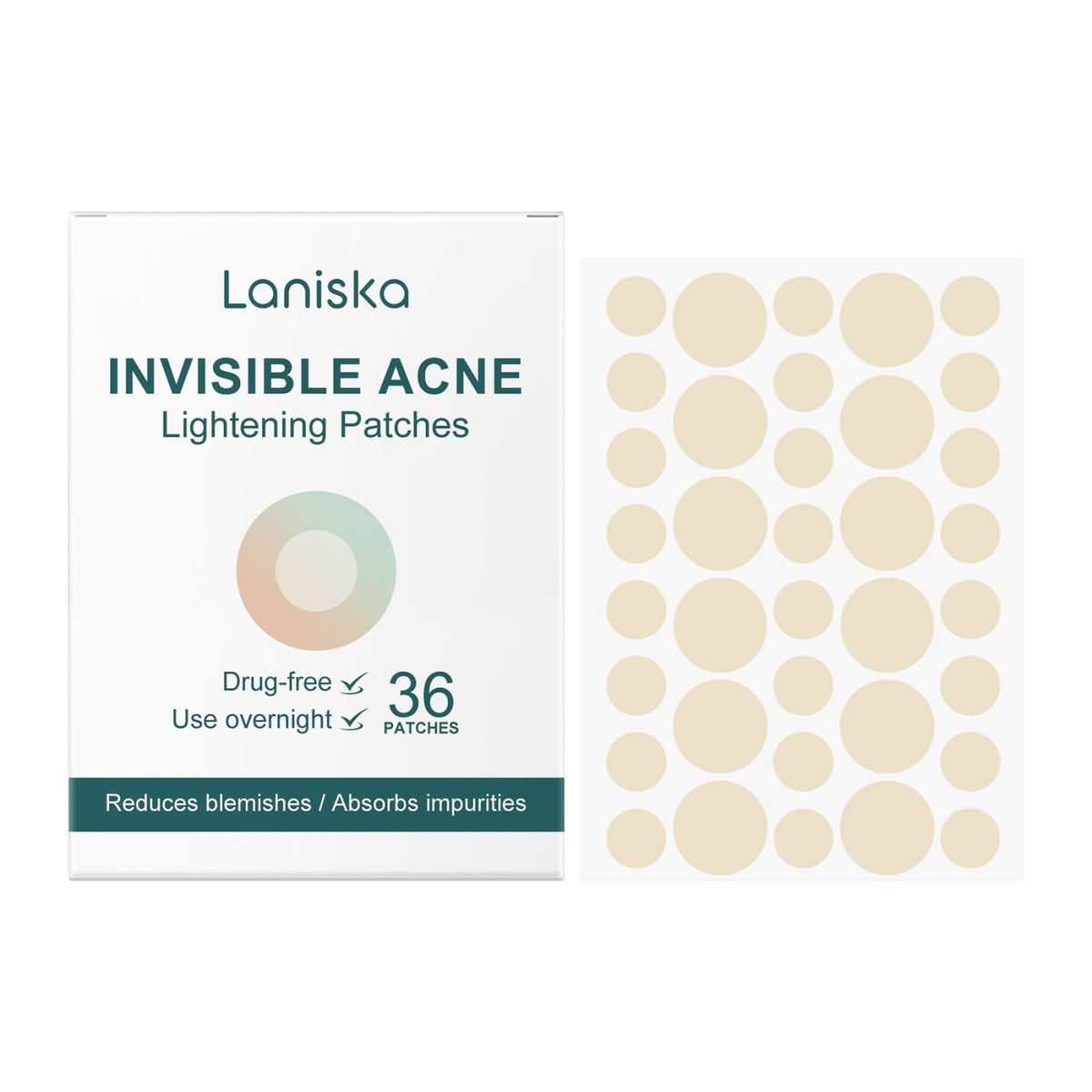 Acne Patches 36 Count - Clear Skin Spot Treatment & Acne Healing