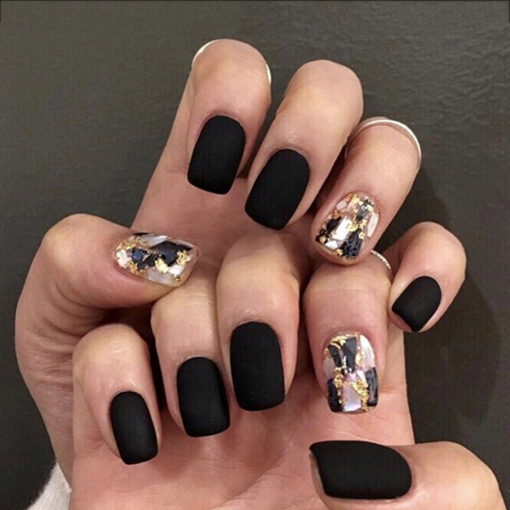 Nail Sticker Set with Glue for Nail Art - Multiple Colors Styles