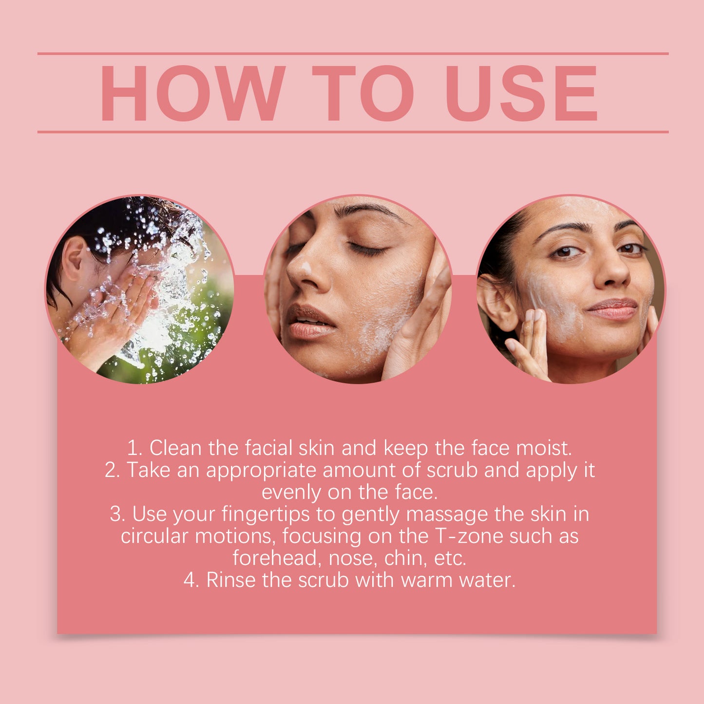 Brightening Facial Scrub with Vitamin C & Shea Butter - Exfoliating Face Care