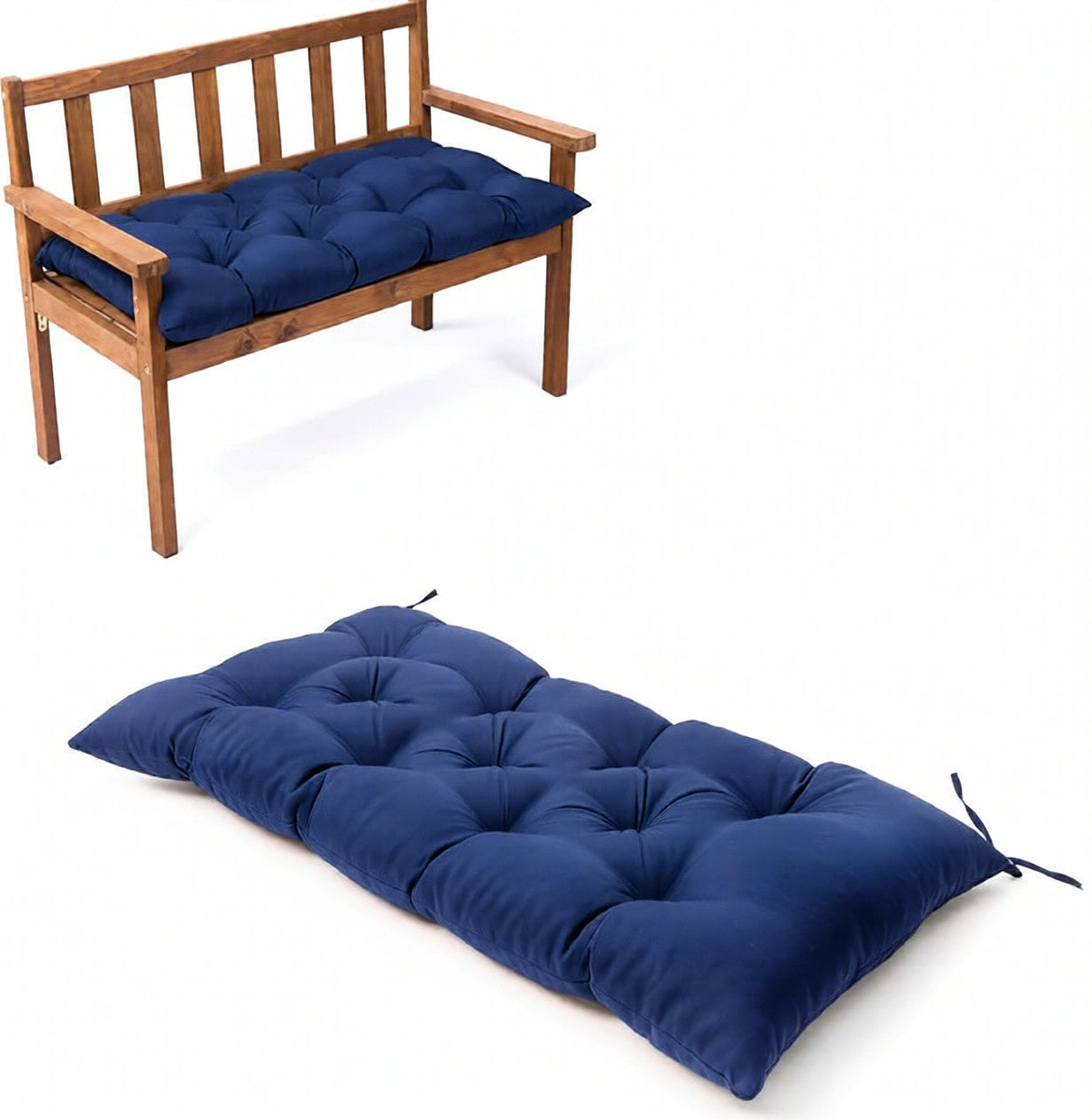 Outdoor Waterproof Sun-Resistant Bench Seat Cushion - Pack of 1 or 2