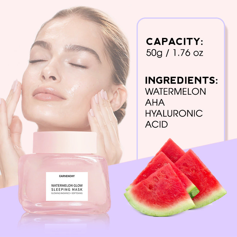 Hydrating Watermelon Sleeping Mask - Moisturizing Brightening Facial Care 50ml