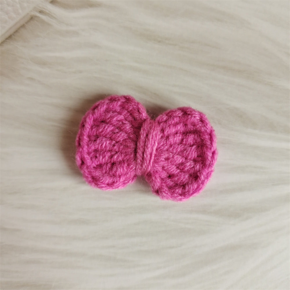 Wool Hair Bow Hairpin Handmade Hair Accessory for Women and Kids