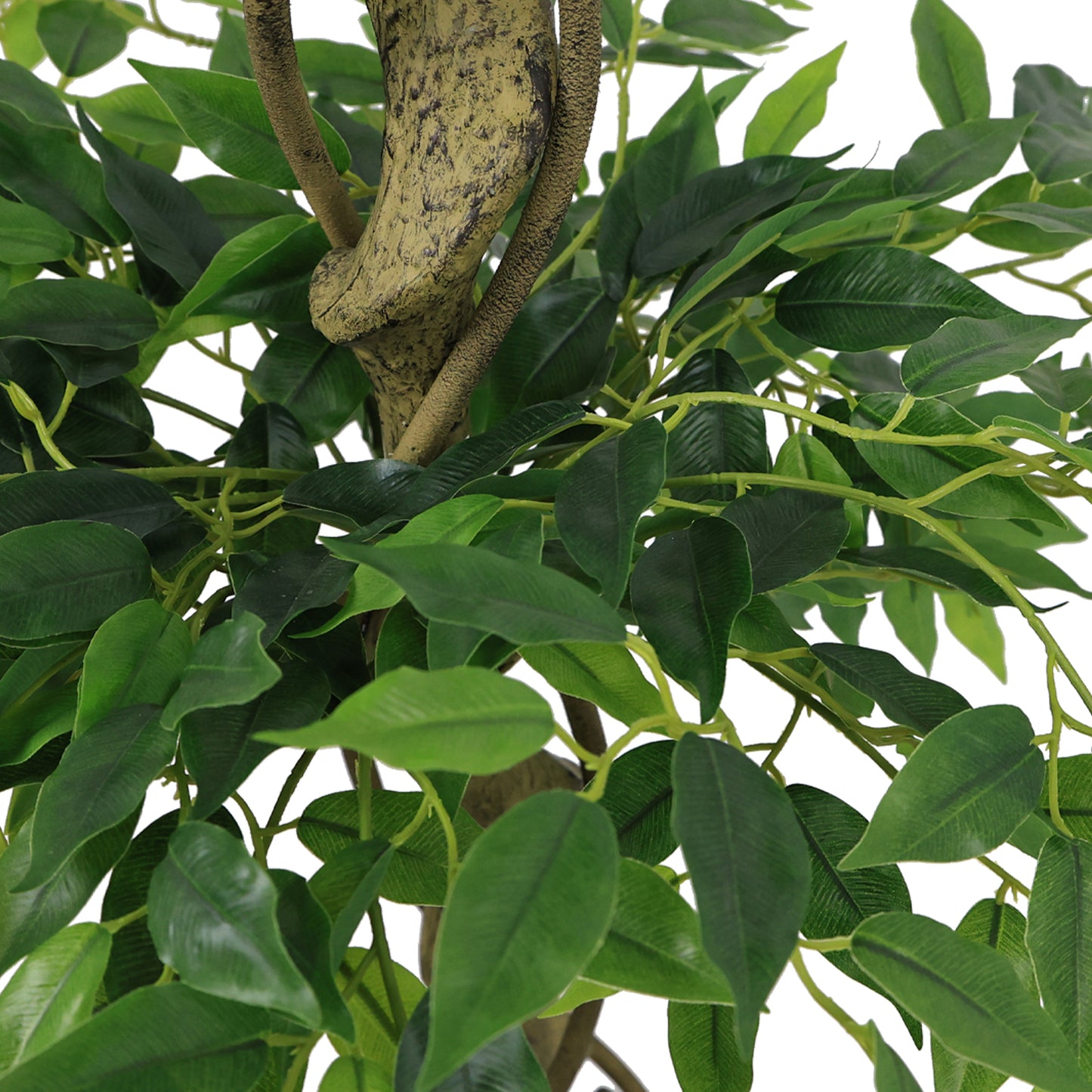 5.2FT Artificial Ficus Tree with Pot - Lifelike Faux Banyan Green