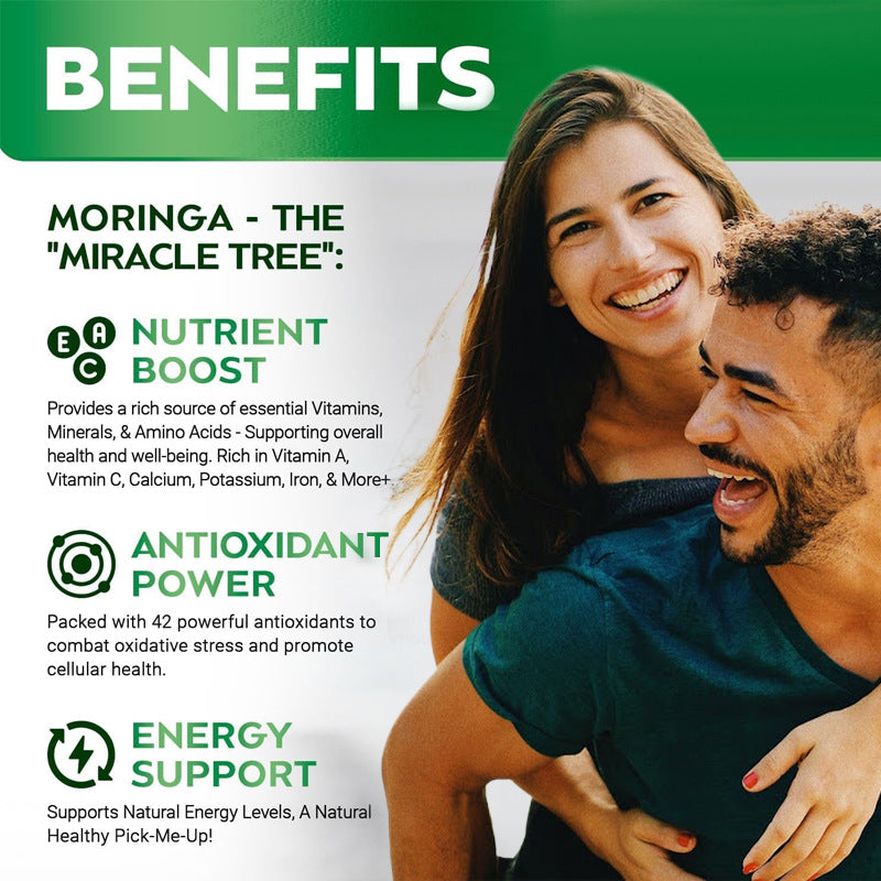 Moringa Leaf Capsules - Herbal Wellness Supplement