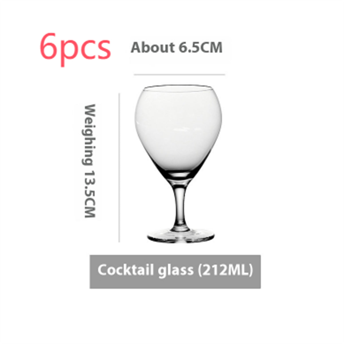 Simple Ins Style Handmade Crystal Glass Goblet - Multiple Variants