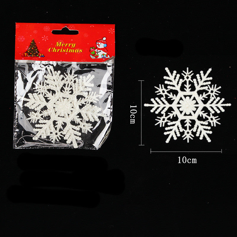 Snowflake String Windows Decorations for Christmas Party - PVC Pendant Set
