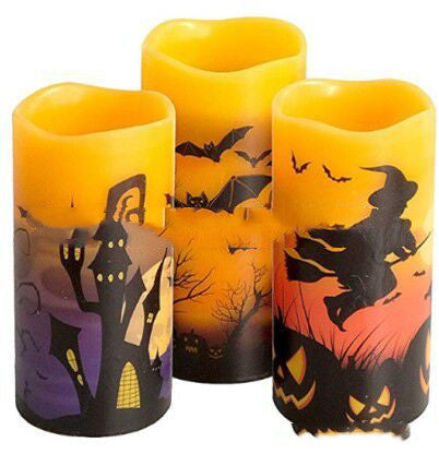 Cross-Border Halloween Wave Muzzle Candle 3-Pack - Home Fragrance Decor